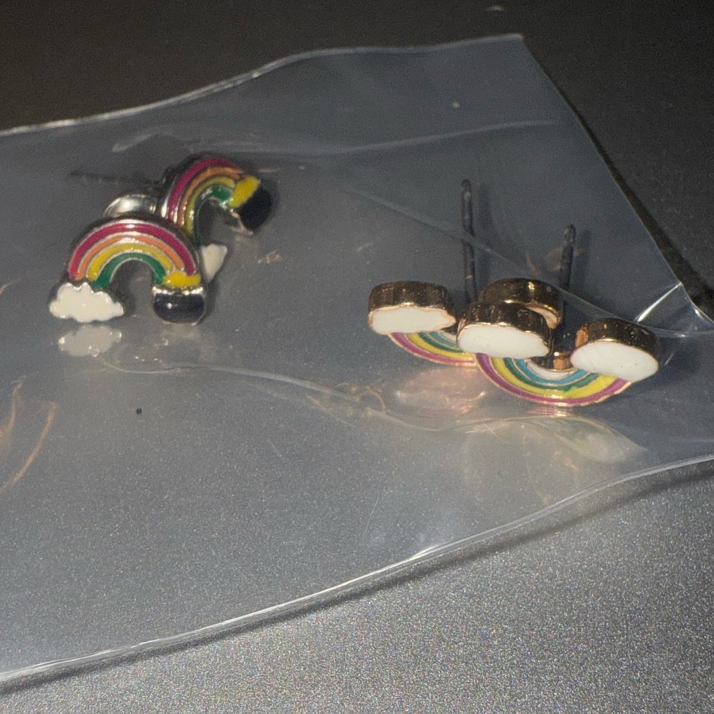 Charming rainbow Earrings- 2 pack